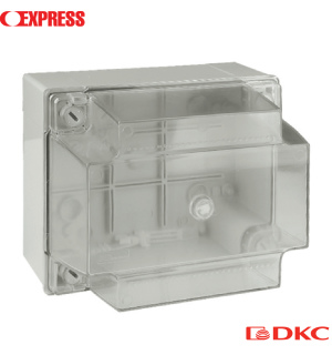 Коробка ответвит. с гладкими стенками, прозрачная, IP56, 380х300х180мм
