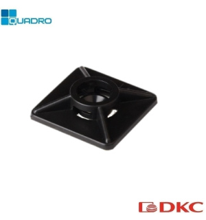25467 Монтажная База Двойная Самоклеящаяся, Белая, 19х19