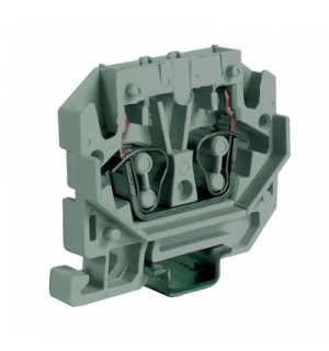 HPP.2(Ex)i, мини зажим, проходной 2,5 кв.мм синий