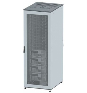 Напольный шкаф 42U Ш600хГ600 две перфорированные двери, крышаукомплектована вводом и заглушками